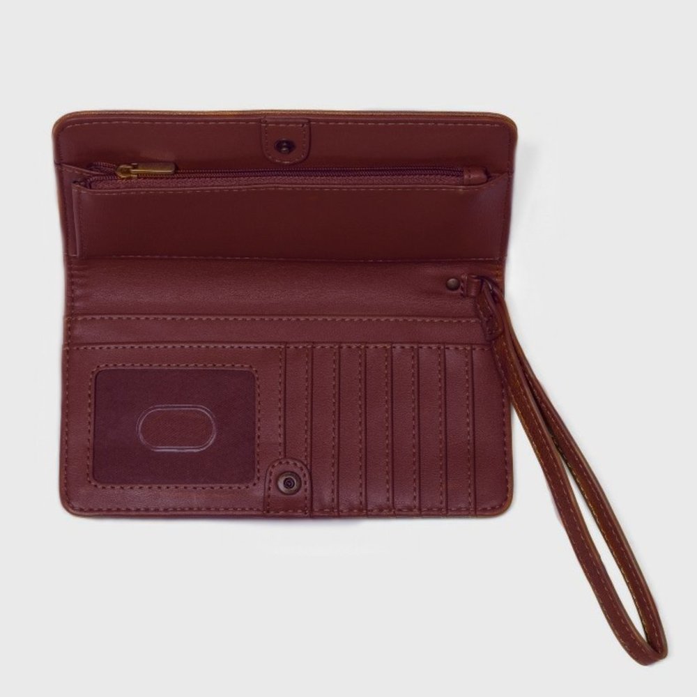 Universal Thread Bifold Wallet‚ Merlot Dark Red